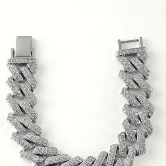 1pc Men's Bracelet Rhinestone - Picture 6 of 7
